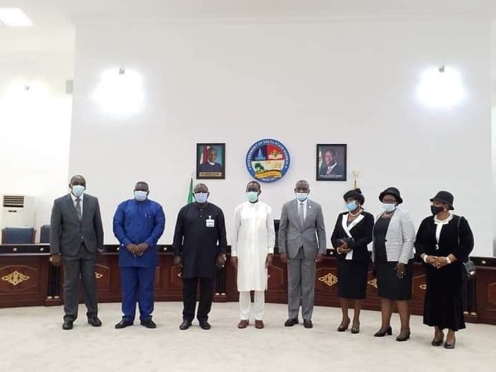 Okowa Swears in Hon Justice  Patience Elumeze As Acting President of the Customary Court of Appeal, Delta State.